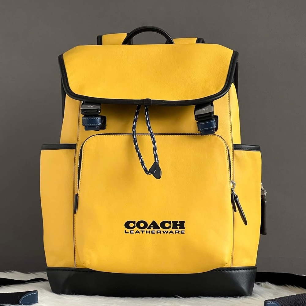 C5342 - Coach League Flap Backpack in Colorblock